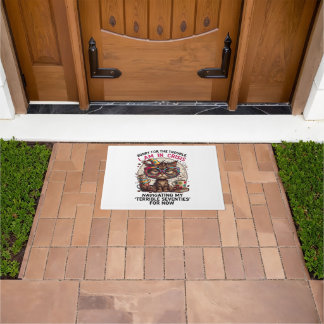 Sorry I Am in Crisis Funny 70th Birthday Quote  Doormat