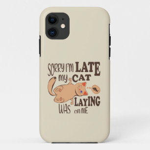 Sorry I am late my cat was laying on me Case-Mate iPhone Case