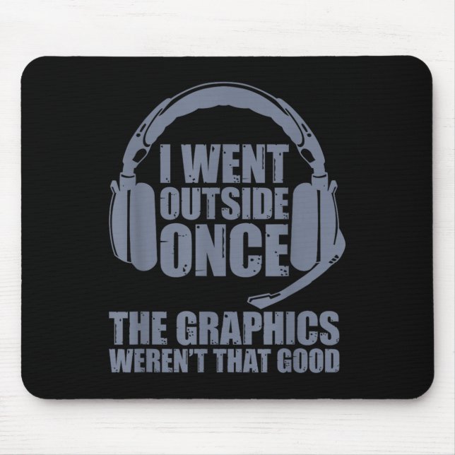 Sorry I Can't Hear You I'm Gaming Shirts By Dat Un Mouse Pad (Front)
