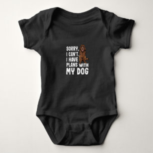 Sorry I Cant I Have Plans With My Newfoundland Dog Baby Bodysuit
