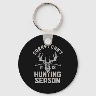 Sorry I Can't It's Hunting Season Whitetail Deer E Key Ring