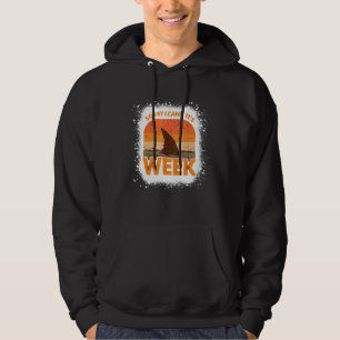 Sorry I Can't It's Shark Fin Week  Vintage Fin Ble Hoodie