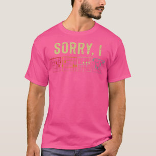Sorry I-dgaf Hidden Message Guitar Chords For Men T-Shirt