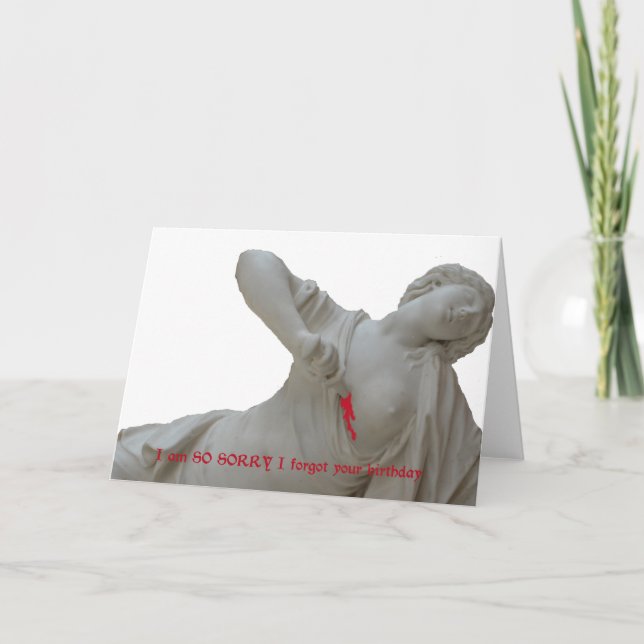 Sorry I forgot your birthday Card (Front)