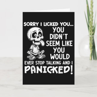 Sorry I Licked You You Didnt Seem Like You Would E Card