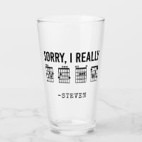 Sorry, I Really DGAF Guitar Chords Funny Custom