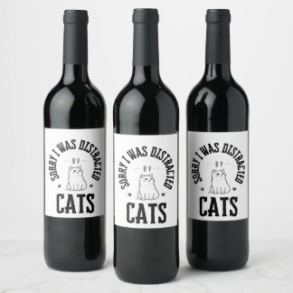 Sorry I was distracted by cats buttons Wine Label