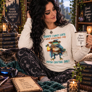 Sorry I Was Late Funny Gamer Potion Crafting Tri-Blend Shirt