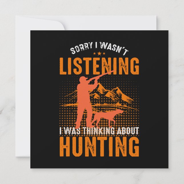 Sorry I Wasnt Listening Invitation (Back)