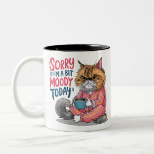Sorry I'm a Bit Moody Today Two-Tone Coffee Mug