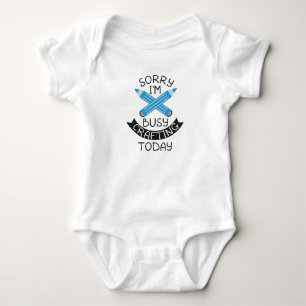 Sorry I'm Busy Crafting Today Craft Lovers Quotes Baby Bodysuit