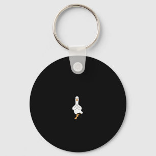 Sorry I'm Late Funny Goose Christian Bible Verse F Key Ring