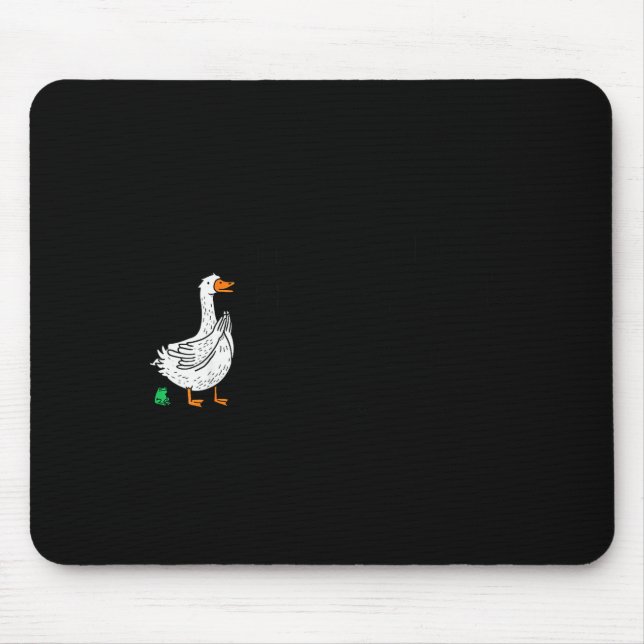 Sorry I'm Late Funny Goose Christian Bible Verse F Mouse Pad (Front)