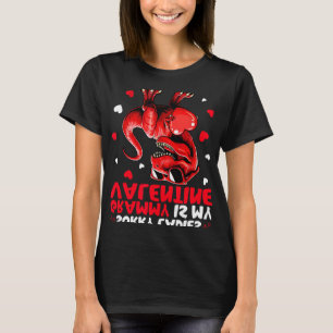 Sorry Ladies Grammy Is My Valentine Dinosaur Holdi T-Shirt
