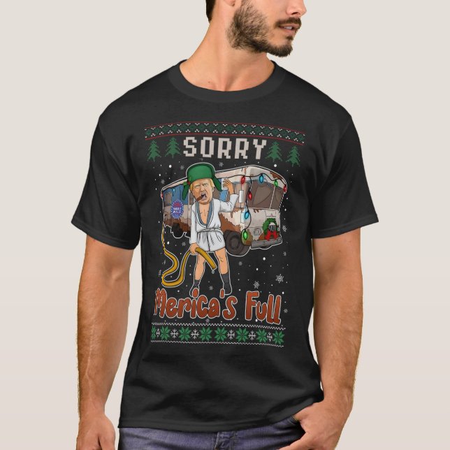 Sorry Merica's Full Funny Trump Ugly Sweater Chris (Front)