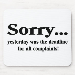 Sorry Mouse Pad
