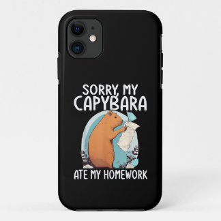 Sorry My Capybara Ate My Homework Funny Case-Mate iPhone Case