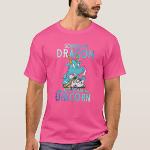 Sorry My Dragon Ate Your Unicorn  Dragon  Kids T-Shirt