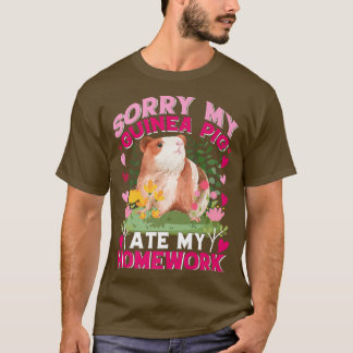Sorry my Guinea Pig Ate My Homework Guinea pig Pre T-Shirt