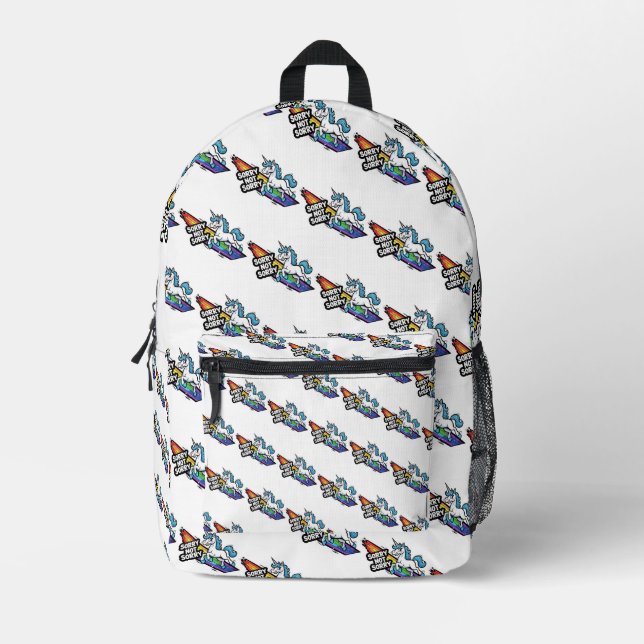 Sorry not Sorry Unicorn Backpack (Front)
