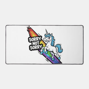 Sorry not Sorry Unicorn Desk Mat