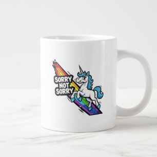 Sorry not Sorry Unicorn Jumbo Speciality Mug