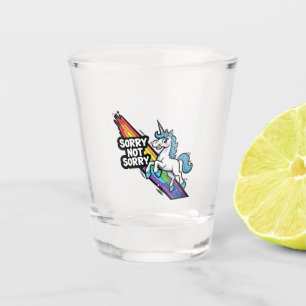 Sorry not Sorry Unicorn Shot glass