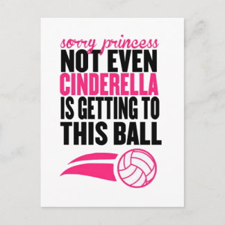 Sorry Princess Volleyball Ball` Postcard