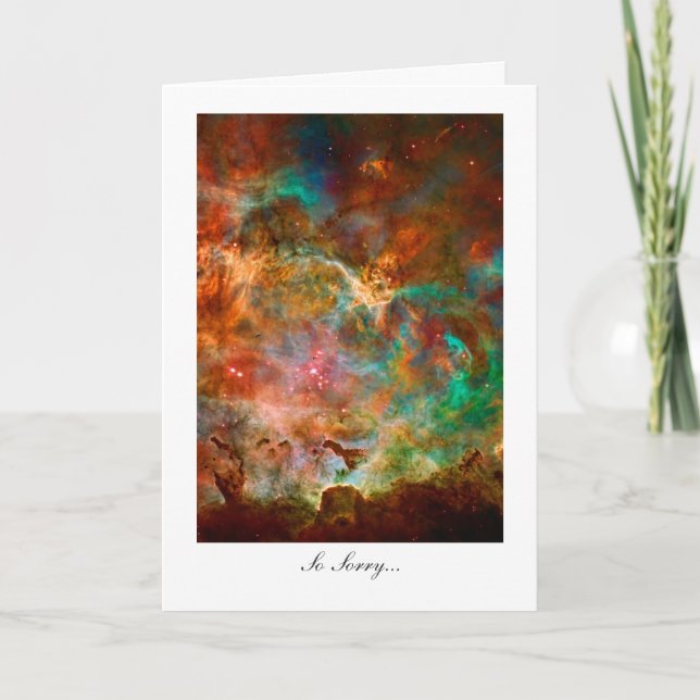 Sorry, Regrets, Apologise - Carina Nebula Stars Card (Front)
