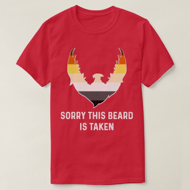 Sorry This Beard is Taken Bear Brotherhood Flag Fu T-Shirt (Design Front)