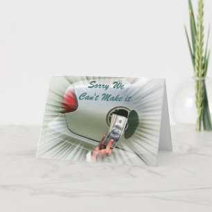 Sorry We can't Make it Card