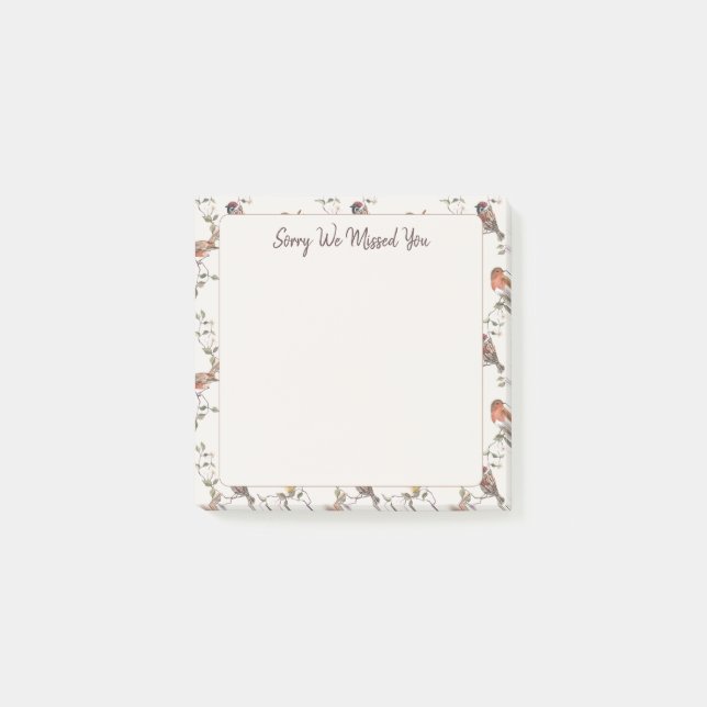 Sorry We Missed You | JW Post-it Notes (Front)
