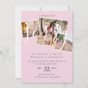 SORRY! Wedding Postponement Change of Date PHOTO