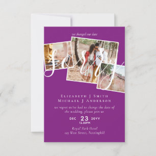 SORRY! Wedding Postponement Change of Date PHOTO