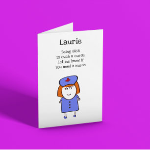 Sorry You’re Sick Customisable Get Well Soon Card