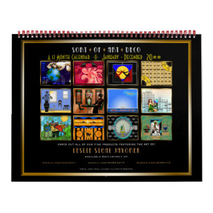 Sort of Art Deco - 12 Months - Personalised Calendar