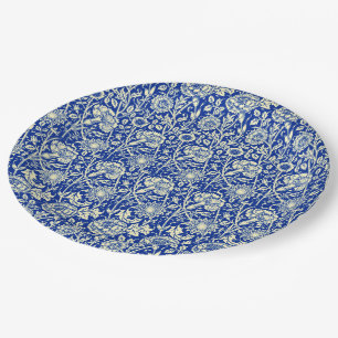 Sorta Blue Calico Paper Plate