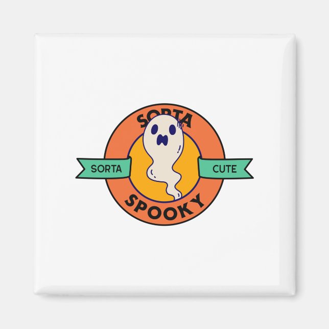 Sorta Cute Sorta Spooky Magnet (Front)