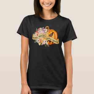 Sorta Sweet Sorta Spooky Flowers Jack O' Lantern H T-Shirt