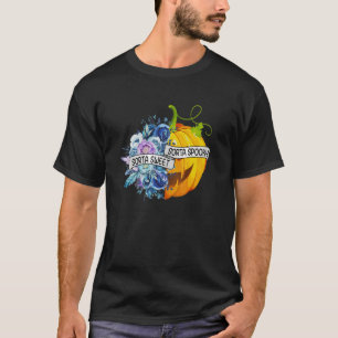 Sorta Sweet Sorta Spooky Flowers Jack O' Lantern H T-Shirt