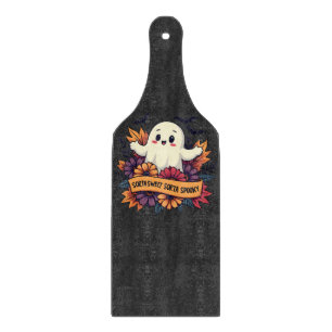 Sorta Sweet Sorta Spooky Halloween Ghost Fall Love Cutting Board