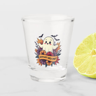 Sorta Sweet Sorta Spooky Halloween Ghost Fall Love Shot Glass