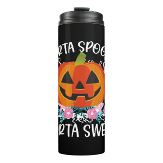 Sorta Sweet Sorta Spooky Halloween pumpkin womens Thermal Tumbler