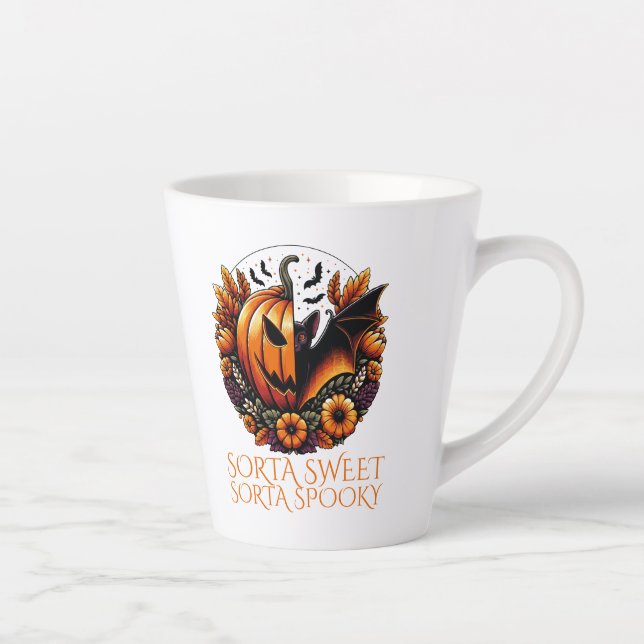 Sorta Sweet Sorta Spooky Latte Mug (Right)