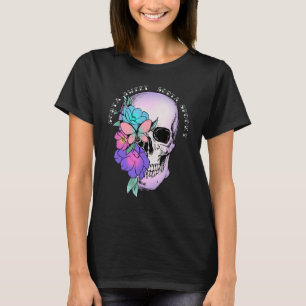 Sorta Sweet Sorta Spooky Skull Retro Groovy  Hallo T-Shirt