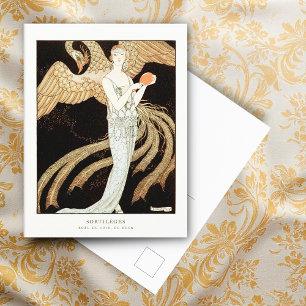 Sortilèges: Evening dress by George Barbier Postcard