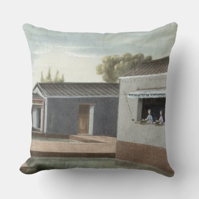 Sorting tea (w/c on paper) 2 cushion (Front)