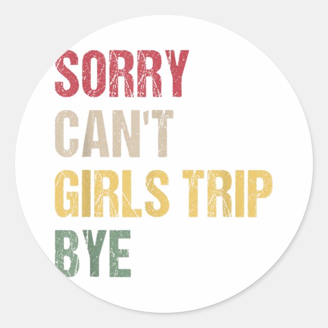 sory by be classic round sticker (Front)