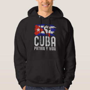 Sos Cuba Patria Y Vida Cuban Freedom Movement Caus Hoodie
