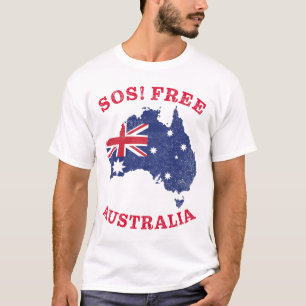 SOS! Free Australia – Freedom & Rights Australia T-Shirt